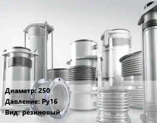 Компенсатор 250 Ру16 резиновый